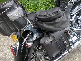 Biker Bags for a Harley-Davidson® Motor Cycle